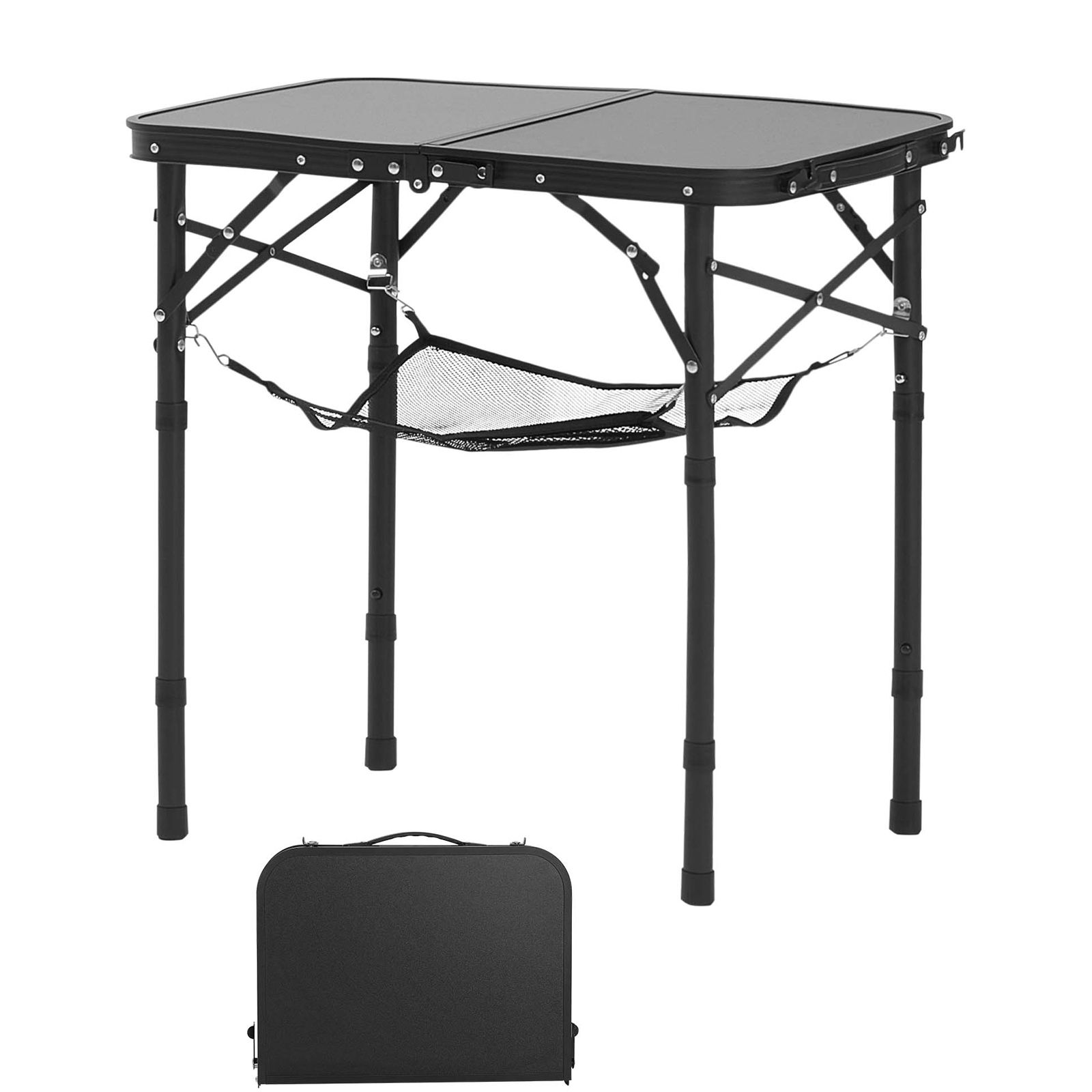 Camping Cooking Table - Katlanır Kamp Masası, Ayarlanabilir Yükseklikte Taşınabilir