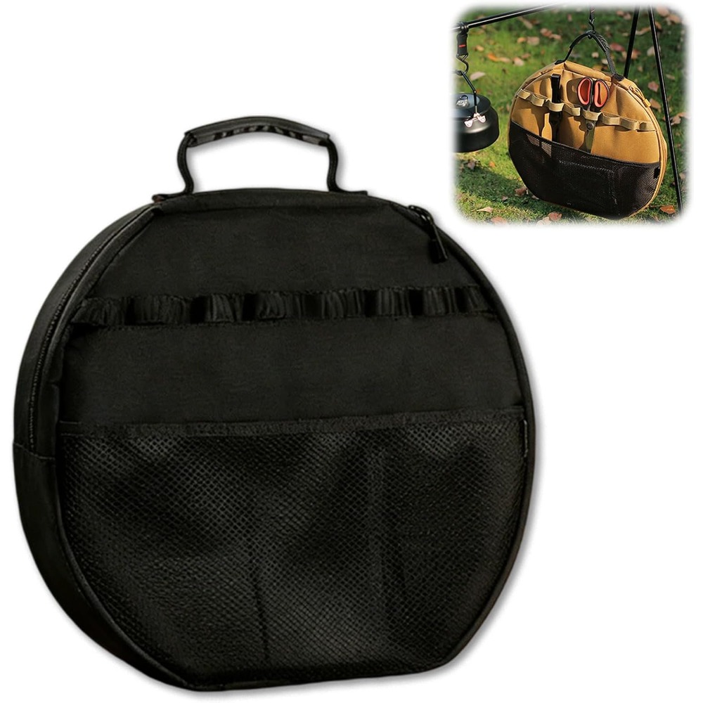 Camping Cooking Organizer - Izgara Tavası Saklama Çantası, Kızartma Tavası